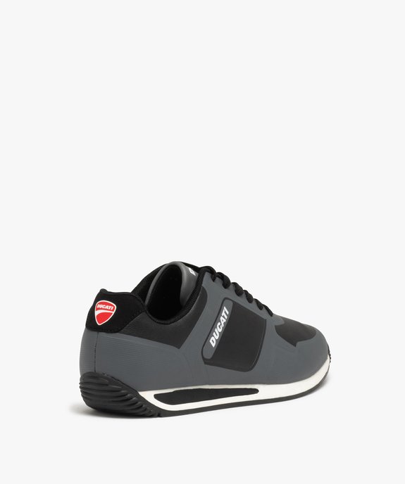 Baskets homme bicolores à lacets – Ducati New Split vue4 - DUCATI - GEMO
