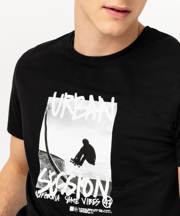 Tee-shirt manches courtes imprimé homme vue5 - GEMO (HOMME) - GEMO