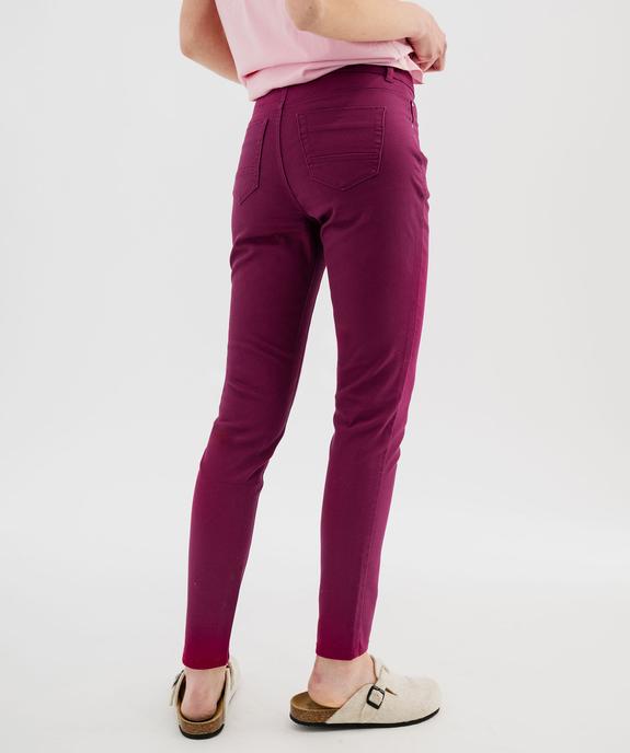Pantalon coupe Slim taille normale femme vue3 - GEMO 4G FEMME - GEMO