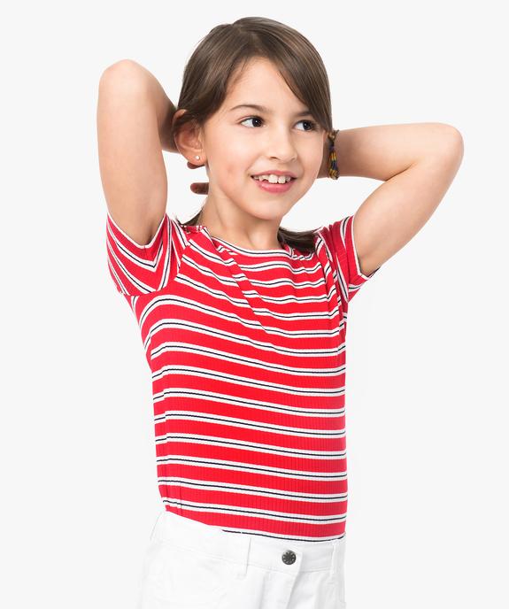 Tee-shirt fille rayé au look vintage vue1 - GEMO (ENFANT) - GEMO