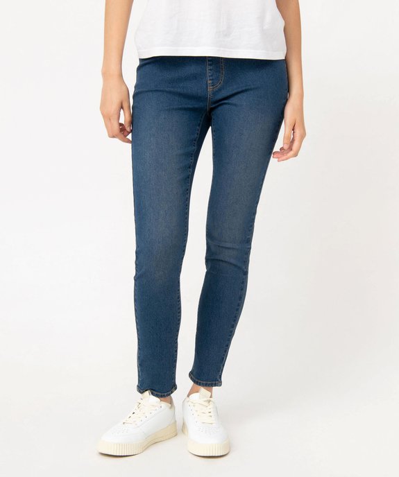 Jegging délavé avec taille élastique femme vue1 - 1E PRIX BY GEMO - GEMO