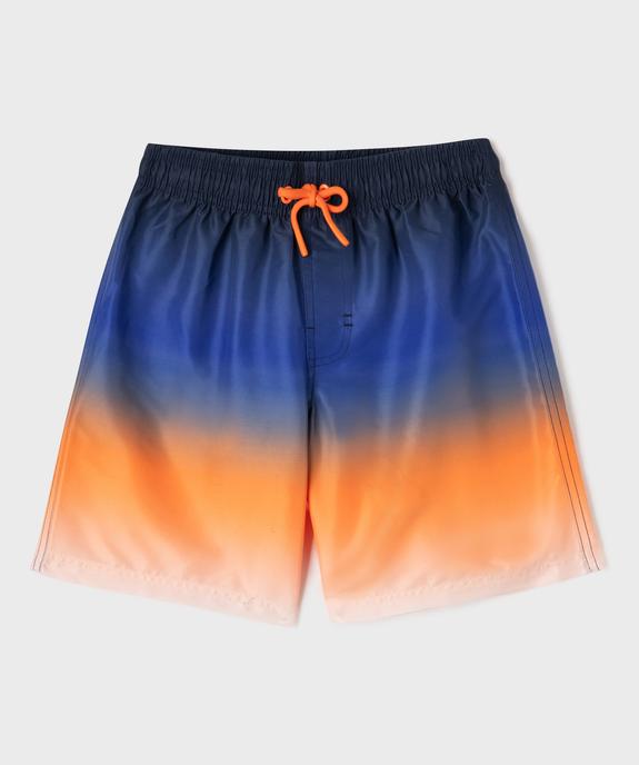 Short de surf multicolores avec taille ajustable garçon vue1 - GEMO (JUNIOR) - GEMO