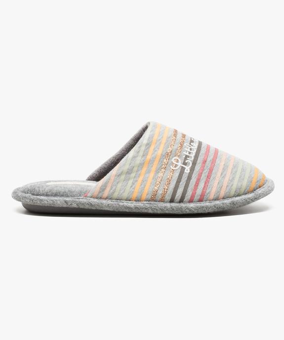 Chaussons mules rayés - Little Marcel vue1 - LITTLE MARCEL - GEMO