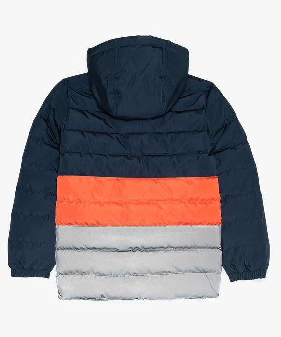 Blouson garçon matelassé tricolore à capuche - Tokyo Laundry vue3 - AUTRES MARQUES - GEMO