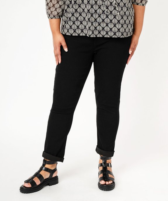 Pantalon coupe Regular femme grande taille vue1 - GEMO (G TAILLE) - GEMO