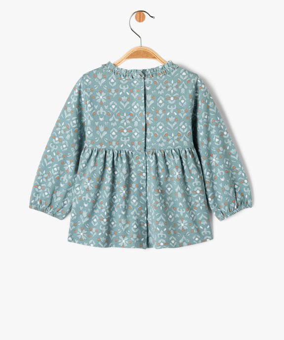 Tee-shirt manches longues ample et imprimé bébé fille vue4 - GEMO(BEBE DEBT) - GEMO