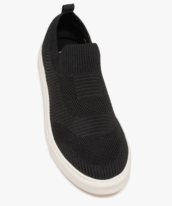 Baskets homme style chaussettes en maille unie vue5 - GEMO (SPORTSWR) - GEMO