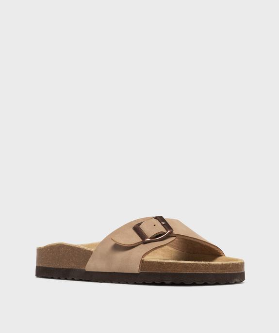 Mules 1 bride à boucle et semelle intérieure cuir femme - Valentina Baldano vue2 - VALENTINA BALDA - GEMO