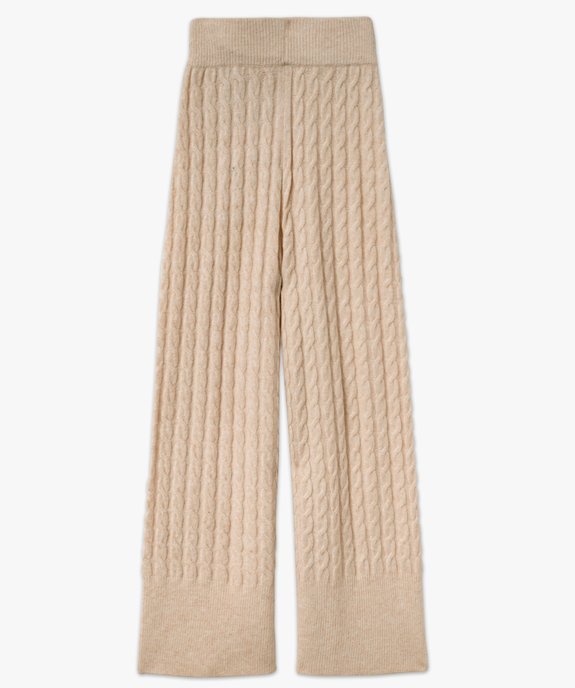 Pantalon large en lainage femme vue4 - GEMO(FEMME PAP) - GEMO