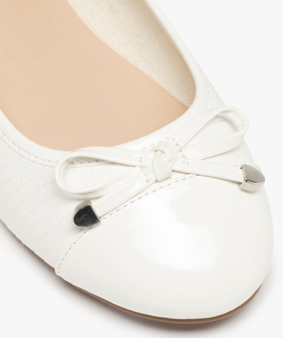 Ballerines femme unies dessus imitation serpent vue6 - GEMO(URBAIN) - GEMO