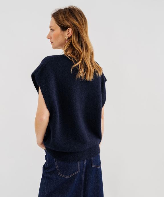 Gilet sans manches coupe oversize femme vue3 - GEMO(FEMME PAP) - GEMO
