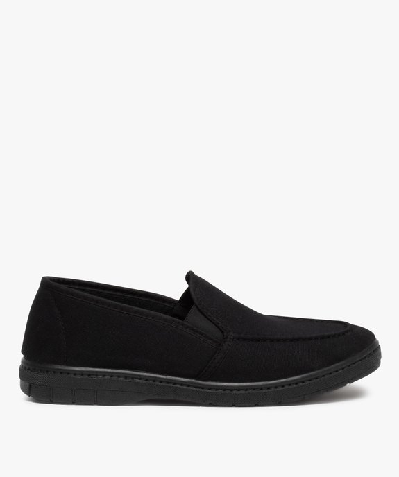 Chaussons homme unis en toile vue1 - GEMO(HOMWR HOM) - GEMO