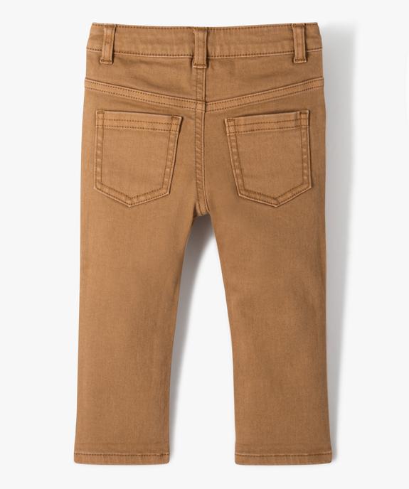 Pantalon slim en toile extensible bébé garçon vue3 - GEMO 4G BEBE - GEMO