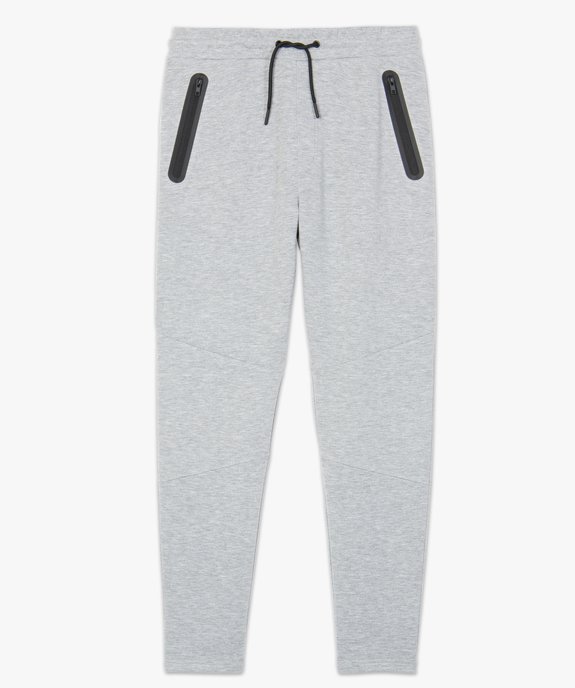Pantalon homme en maille à taille élastiquée vue4 - GEMO (HOMME) - GEMO