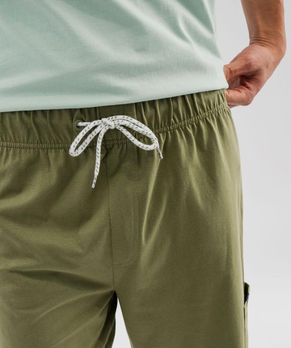 Pyjashort en jersey de coton imprimé homme - Roadsign vue6 - ROADSIGN G4G - GEMO