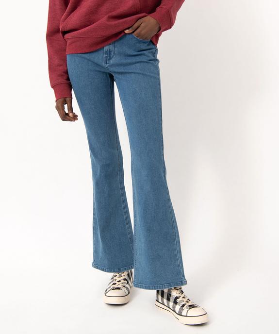 Jean Bootcut taille haute effet push-up femme vue1 - GEMO 4G FEMME - GEMO