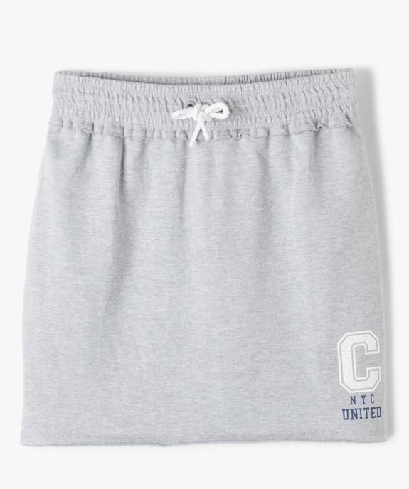 Jupe fille en maille jogging à large ceinture élastiquée - Camps United vue2 - CAMPS UNITED - GEMO