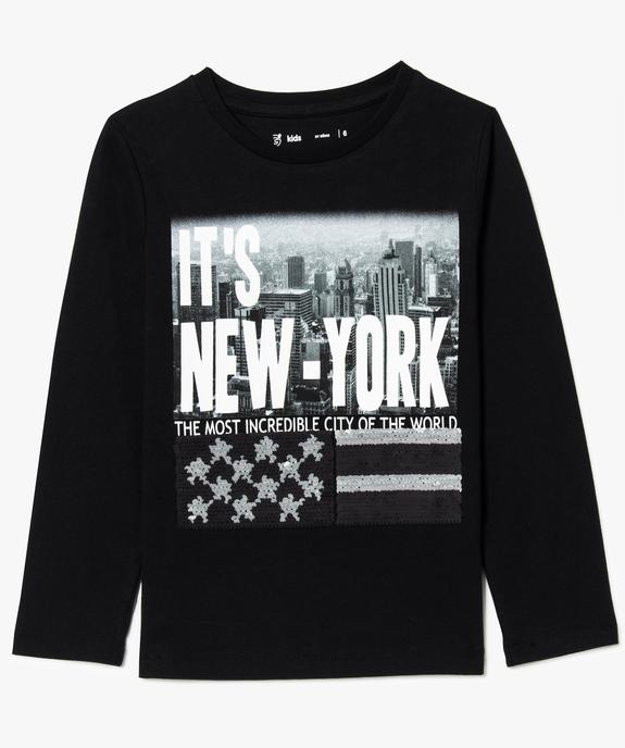 Tee-shirt manches longues avec sequins magiques vue2 - GEMO (ENFANT) - GEMO