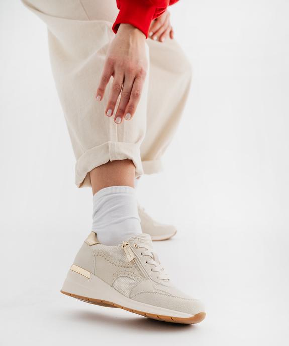 Baskets jogger à talon compensé femme - Valentina Baldano vue1 - VALENTINA BALDA - GEMO