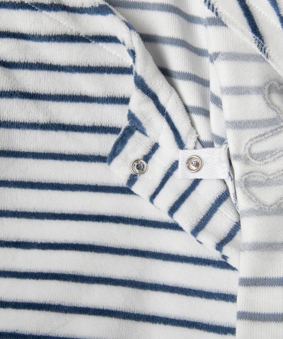 Pyjama velours 2 pièces bébé garçon - LuluCastagnette vue4 - LULU CASTAGNETTE GEMO FOR GOOD - GEMO