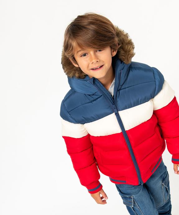 Blouson à capuche matelassé et doublé polaire garçon vue6 - GEMO 4G GARCON - GEMO