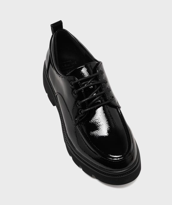 Derbies vernis sur semelle crantée femme - Follow Me vue5 - FOLLOW ME - GEMO