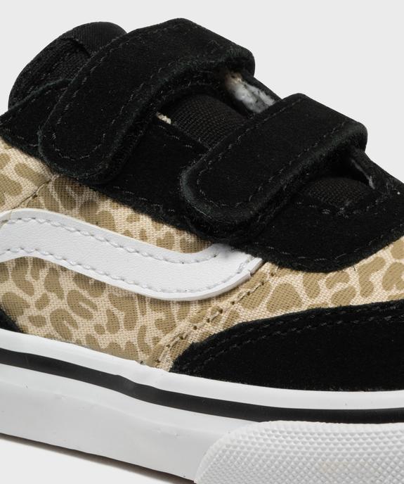 Baskets Brooklyn LS V à scratch à motif léopard fille - Vans  vue6 - VANS - GEMO