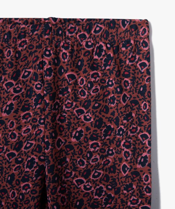 Ensemble bébé fille 2 pièces : blouse en jean et legging fleuri - LuluCastagnette vue3 - LULUCASTAGNETTE - GEMO