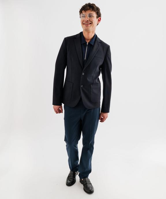 Polo manches courtes à col zippé homme vue4 - GEMO 4G HOMME - GEMO