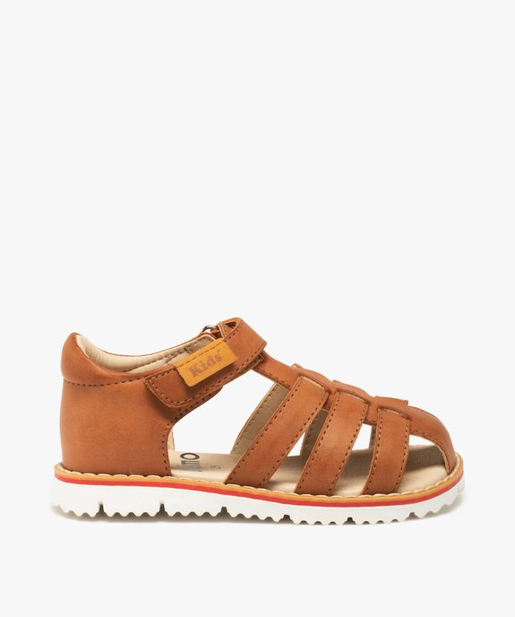 Sandales garçon unies à talon et bout fermés vue1 - GEMO (ENFANT) - GEMO
