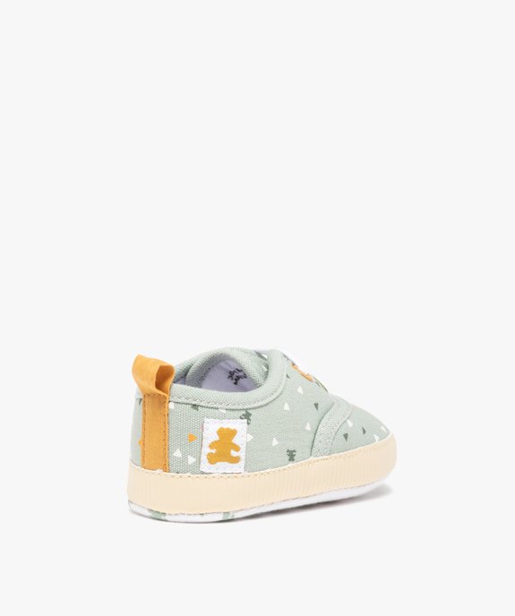 Chaussons de naissance bébé garçon en toile imprimée - LuluCastagnette vue4 - LULUCASTAGNETTE - GEMO