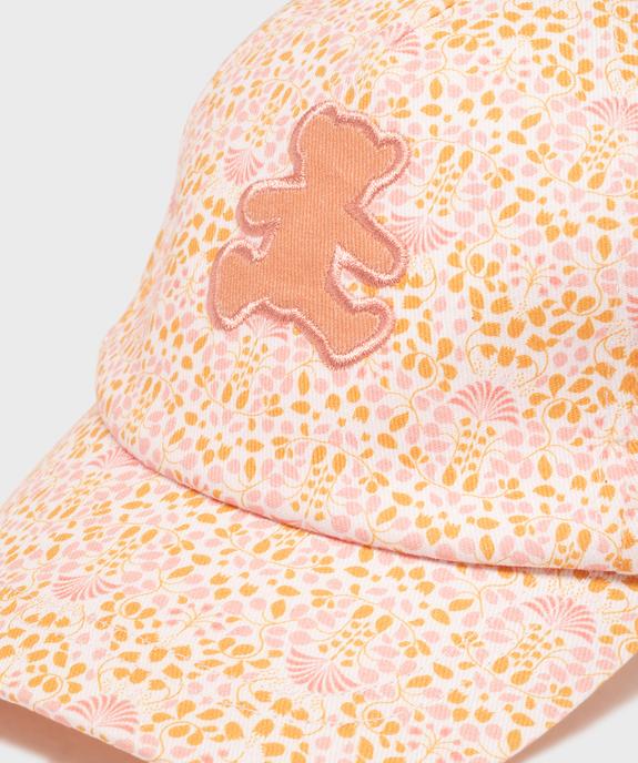 Casquette en coton fleuri bébé fille - LuluCastagnette vue2 - LULUCASTAGNETTE - GEMO