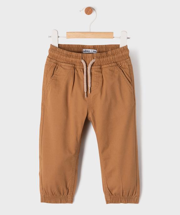 Pantalon jogger avec taille ajustable bébé garçon vue1 - GEMO(BEBE DEBT) - GEMO
