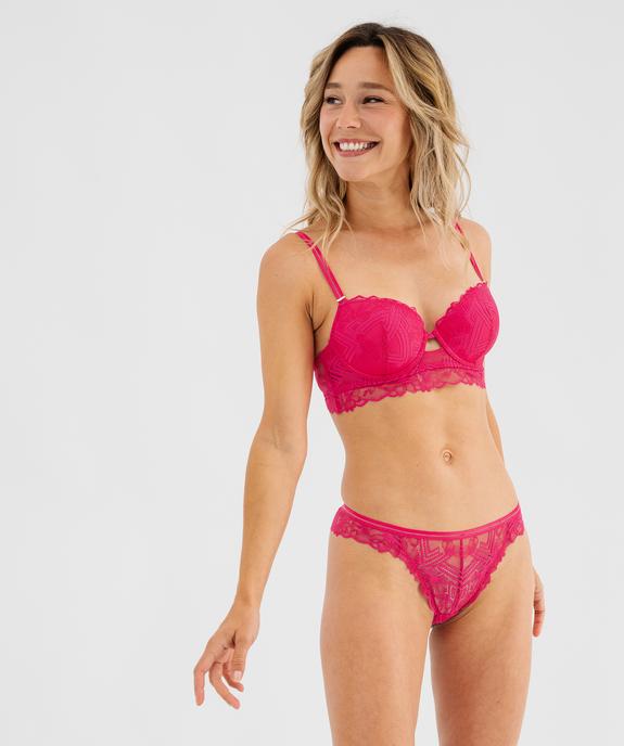 Culotte en dentelle transparente vue3 - GEMO(HOMWR FEM) - GEMO