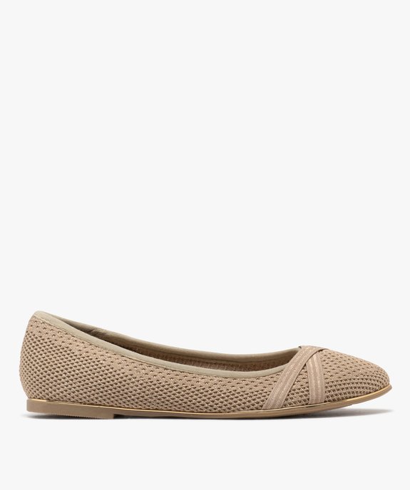 Ballerines en tissu texturé et pailleté femme vue1 - VALENTINA BALDA - GEMO
