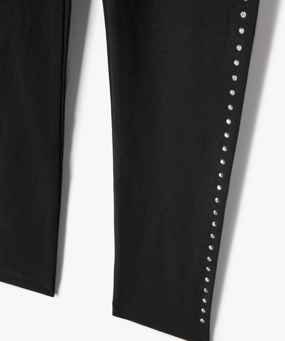 Legging long avec strass argentés fille vue2 - GEMO (ENFANT) - GEMO