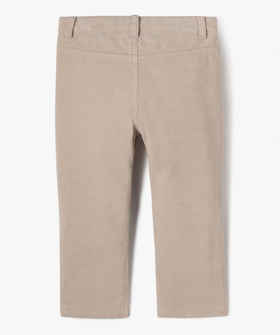 Pantalon en velours doublé jersey bébé garçon vue3 - GEMO(BEBE DEBT) - GEMO