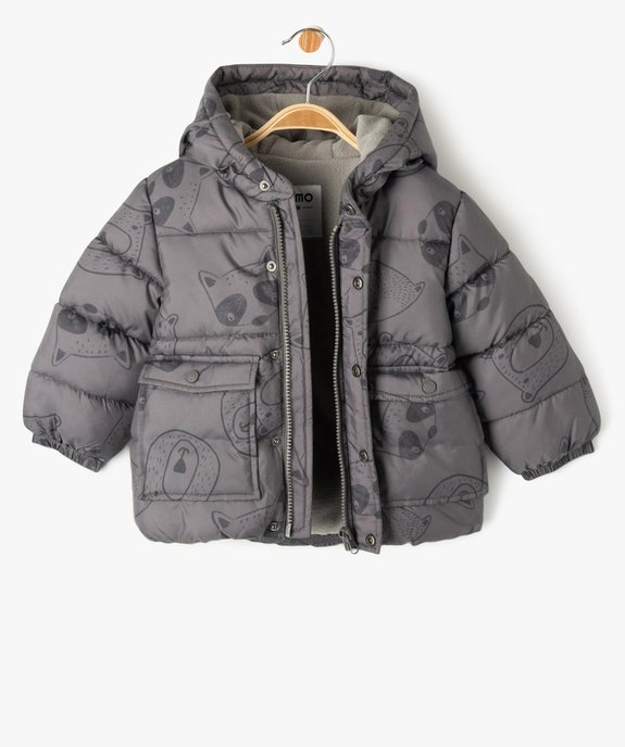 Blouson à capuche doublé polaire bébé garçon vue3 - 1E PRIX BY GEMO - GEMO