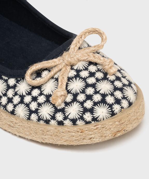 Ballerines en toile avec semelle de corde femme - Follow Me vue6 - FOLLOW ME - GEMO