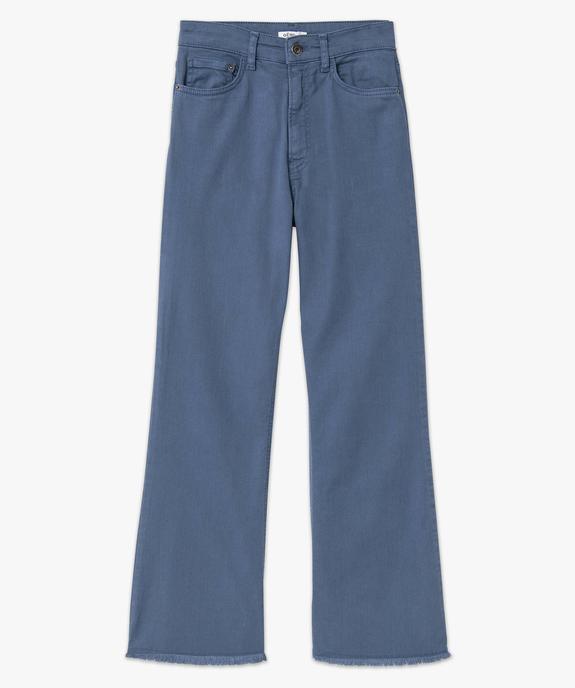 Jean femme large avec finitions franges longueur 7/8ème vue4 - GEMO(FEMME PAP) - GEMO