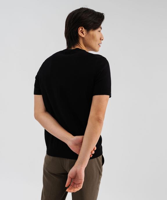 Tee-shirt manches courtes en maille homme vue3 - GEMO 4G HOMME - GEMO