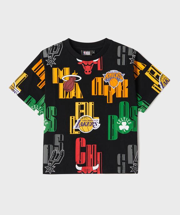 Tee-shirt manches courtes imprimé coupe oversize garçon - NBA vue1 - NBA - GEMO