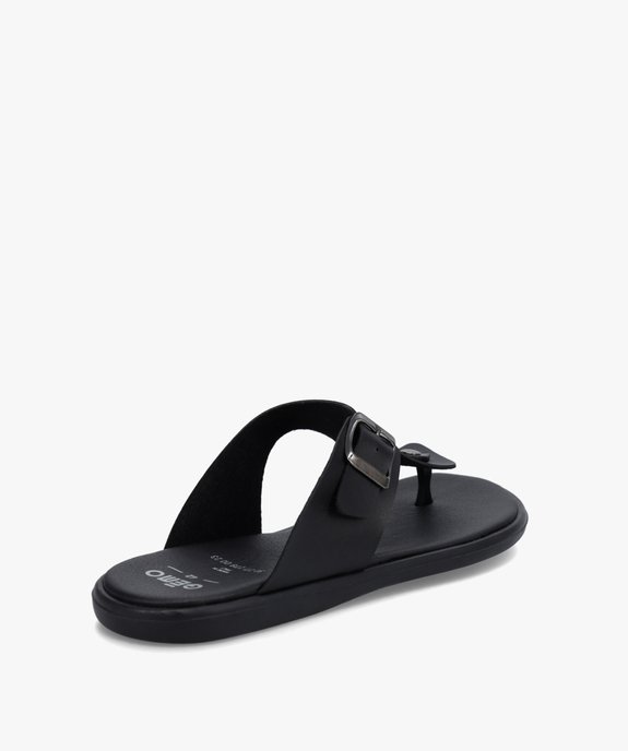 Sandales homme unies à bride en T vue4 - GEMO (CASUAL) - GEMO