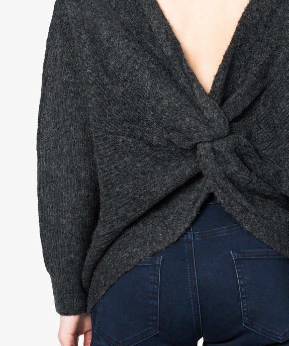 Pull oversized à dos croisé vue2 - FOLLOW ME 2 - GEMO