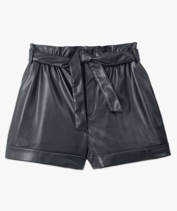 Short femme taille haute avec ceinture amovible vue4 - GEMO(FEMME PAP) - GEMO