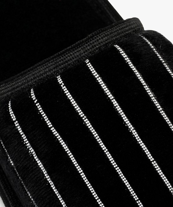 Chaussons homme mules d'intérieur en velours rayé vue6 - GEMO(HOMWR HOM) - GEMO