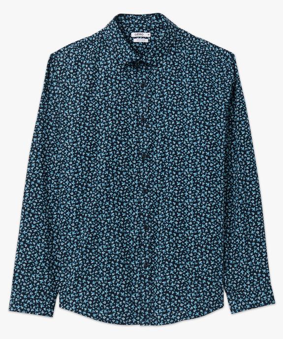Chemise manches longues imprimée Regular fit homme vue4 - GEMO (HOMME) - GEMO