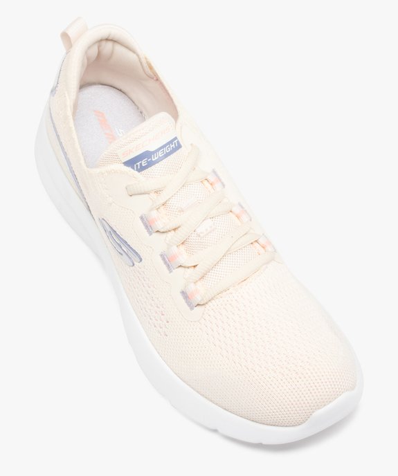 Baskets femme unies légères à lacets - Skechers vue5 - SKECHERS - GEMO