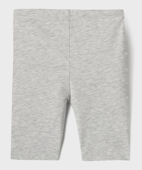 Legging court cycliste uni fille vue9 - GEMO 4G FILLE - GEMO