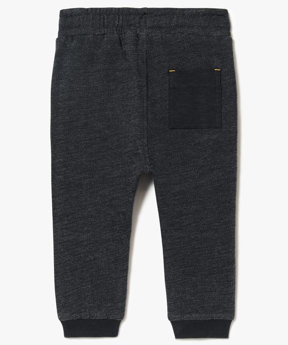 Pantalon bébé garçon coupe sarouel en molleton vue2 - GEMO(BEBE DEBT) - GEMO